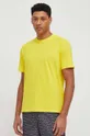 žltá Bavlnené tričko Guess Pánsky