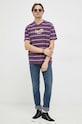 Levi's t-shirt bawełniany 16143.0731 fioletowy SS23