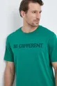 зелёный Хлопковая футболка United Colors of Benetton