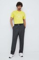 United Colors of Benetton t-shirt bawełniany 3YR3U1050.00D żółty SS23