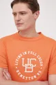 pomarańczowy United Colors of Benetton t-shirt bawełniany Męski