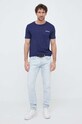United Colors of Benetton t-shirt bawełniany 3I1XU100A.915 granatowy SS23