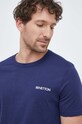United Colors of Benetton t-shirt bawełniany granatowy 3I1XU100A.915
