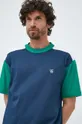 σκούρο μπλε Βαμβακερό μπλουζάκι United Colors of Benetton