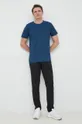 Βαμβακερό μπλουζάκι United Colors of Benetton σκούρο μπλε