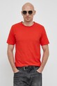 United Colors of Benetton t-shirt bawełniany czerwony 3JE1J19A5.3T5