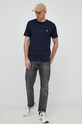 Хлопковая футболка United Colors of Benetton 3MI5J1AF7.016.. тёмно-синий AA00