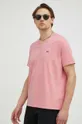 ροζ Βαμβακερό μπλουζάκι Levi's Ανδρικά