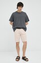 Βαμβακερό μπλουζάκι Levi's A0637.0049 γκρί SS23