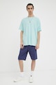 Levi's t-shirt bawełniany A0637.0052 turkusowy SS23