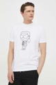 biały Karl Lagerfeld t-shirt