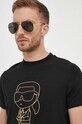 Μπλουζάκι Karl Lagerfeld 532221.755082 μαύρο