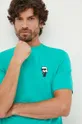 zielony Karl Lagerfeld t-shirt