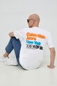 Îmbrăcăminte Calvin Klein Jeans tricou din bumbac J30J322881.PPYX alb