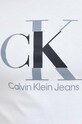 Bavlněné tričko Calvin Klein Jeans J30J323299.PPYX bílá