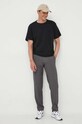 United Colors of Benetton t-shirt bawełniany 3P7XU105T.100 czarny SS23