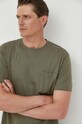 United Colors of Benetton tricou din bumbac verde 3P7XU105T.1Z9