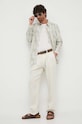 Βαμβακερό μπλουζάκι United Colors of Benetton 3P7XU1058.074 λευκό SS23