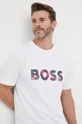 biały BOSS t-shirt bawełniany BOSS ORANGE