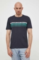 granatowy BOSS t-shirt bawełniany BOSS GREEN