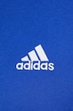 Bavlněné tričko adidas IC9338 modrá