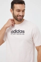 ροζ Βαμβακερό μπλουζάκι adidas