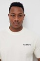 Marmot t-shirt bawełniany beżowy M14126