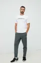 Αθλητικό μπλουζάκι Calvin Klein Performance Essentials λευκό