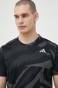 Тениска за бягане adidas Performance Own the Run Seasonal черен HR6607