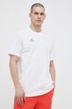 Дрехи Памучна тениска adidas Performance IC1872 бял
