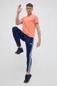 Μπλουζάκι για τρέξιμο adidas Performance Own The Run πορτοκαλί