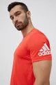 κόκκινο Μπλουζάκι για τρέξιμο adidas Performance Run It