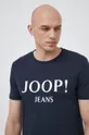 tmavomodrá Bavlnené tričko Joop!