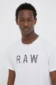 fehér G-Star Raw pamut póló