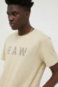 бежевый Хлопковая футболка G-Star Raw