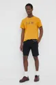 G-Star Raw t-shirt bawełniany żółty