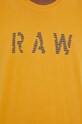 G-Star t-shirt bawełniany D22776.C506 żółty