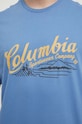 Хлопковая футболка Columbia 2022181 голубой