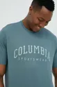 бирюзовый Хлопковая футболка Columbia Мужской