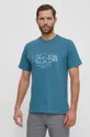 turkusowy Columbia t-shirt bawełniany Explorers Canyon