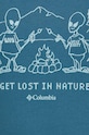 Columbia t-shirt bawełniany Explorers Canyon 2036441 turkusowy