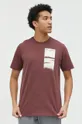 Columbia t-shirt bawełniany Explorers Canyon bordowy