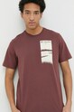 Bavlněné tričko Columbia Explorers Canyon burgundské 2036441