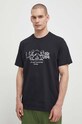 Columbia t-shirt bawełniany Explorers Canyon czarny 2036441