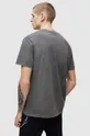 Βαμβακερό μπλουζάκι AllSaints μαύρο