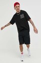 Bavlněné tričko New Era 60332242.BLKOFW černá SS23