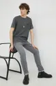sivá Bavlnené tričko Lee Pánsky