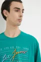 zelená Bavlnené tričko Lee