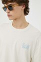 Lee t-shirt bawełniany beżowy LL14FPNQ