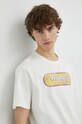 Odzież Wrangler t-shirt bawełniany W773EEW02 biały